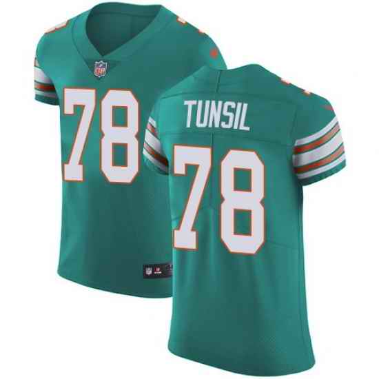 Nike Dolphins #78 Laremy Tunsil Aqua Green Alternate Mens Stitched NFL Vapor Untouchable Elite Jersey
